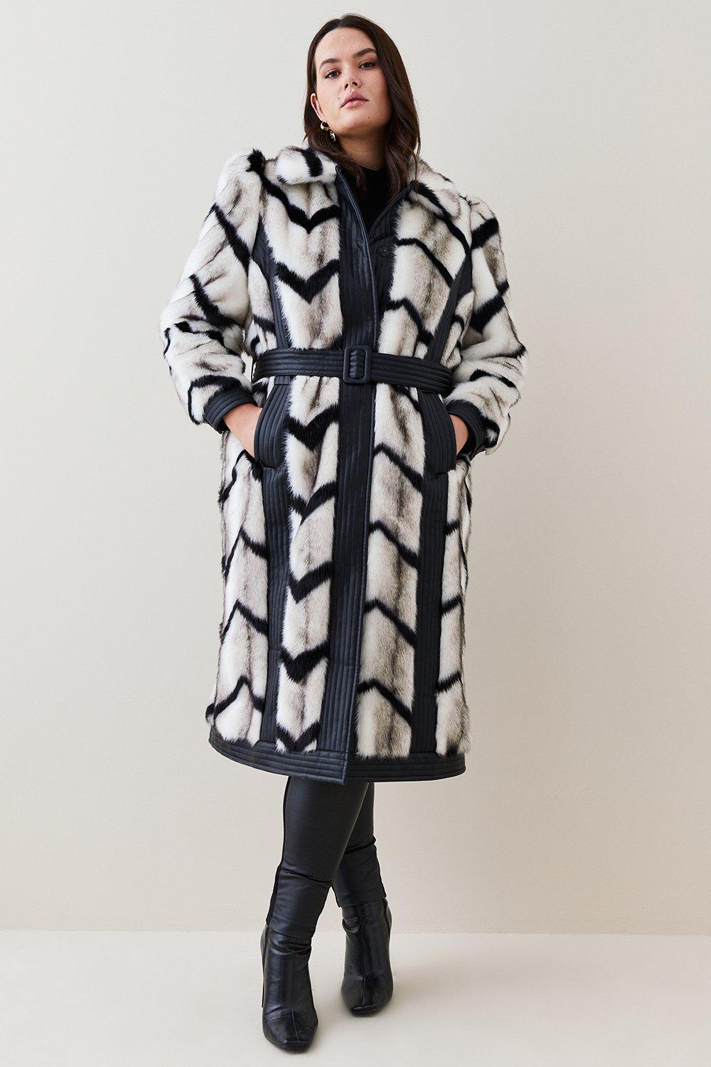 COS + Belted Faux Fur Coat