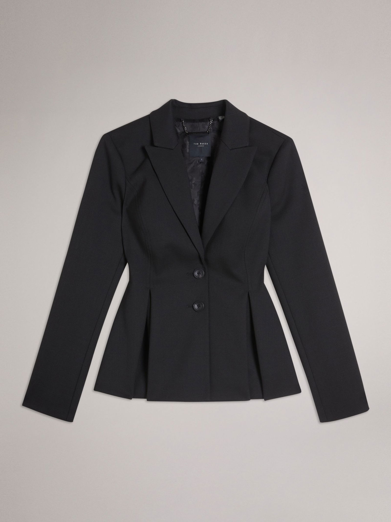 TED BAKER Philiya Peplum Blazer in Black | Endource