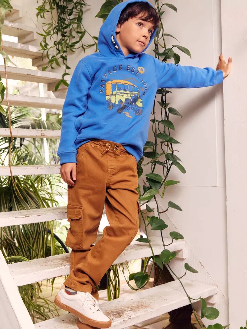 FATFACE Landrover Graphic Pullover Hoodie endource