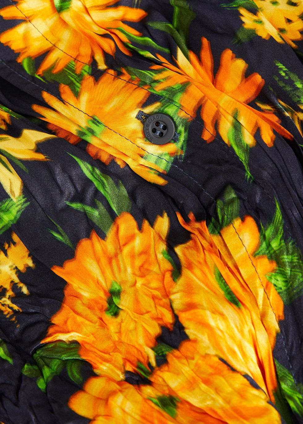 balenciaga floral backless dress Balenciaga Runway Floral Print Gown Look #30, Fall 2016  Basha Gold