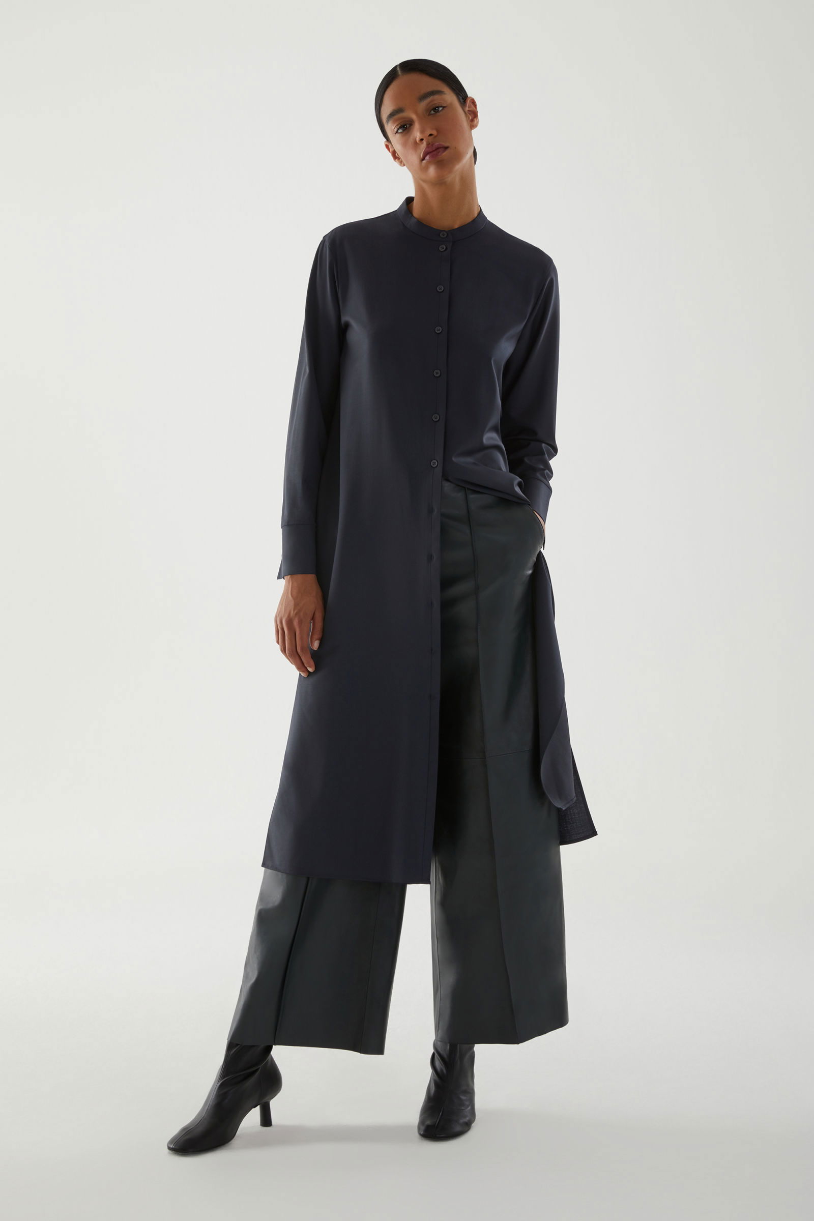 cos wool mix shirt dress COS Wool Oversized Shirt Dress