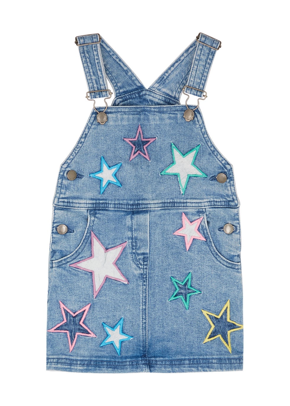 white christmas dresses Stella McCartney // Blue Denim Button Up Midi Dress – VSP Consignment main image 0