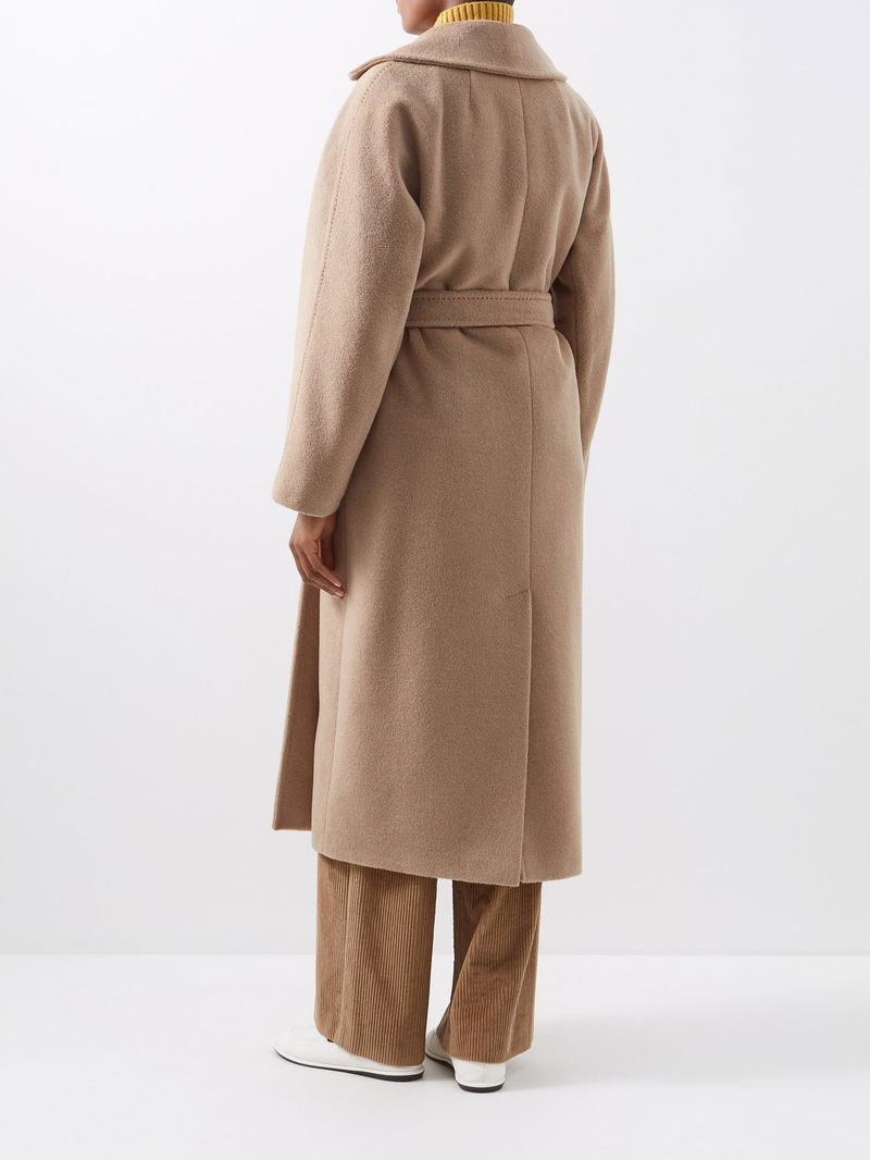 MAX MARA WEEKEND WOOL LONG TEMPERA COAT Woman Cacha