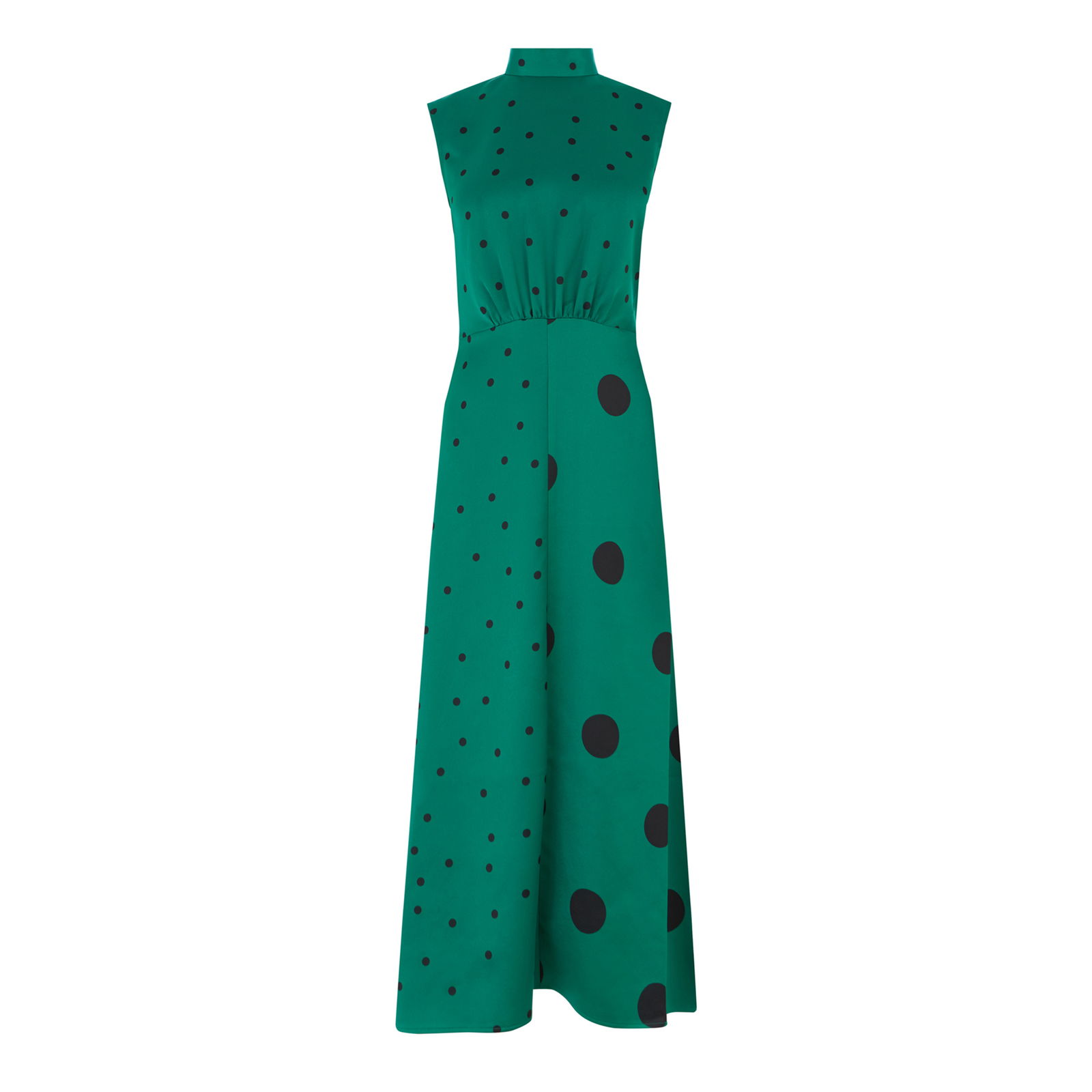WAREHOUSE Mixed Spot Midi Dress | endource WAREHOUSE Mixed Spot Midi Dress | endource
