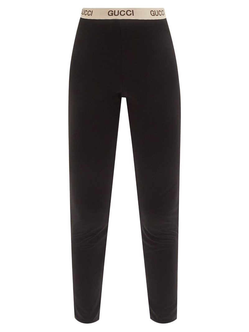 GUCCI The North Face x Gucci - Cotton-Blend Jersey Leggings in