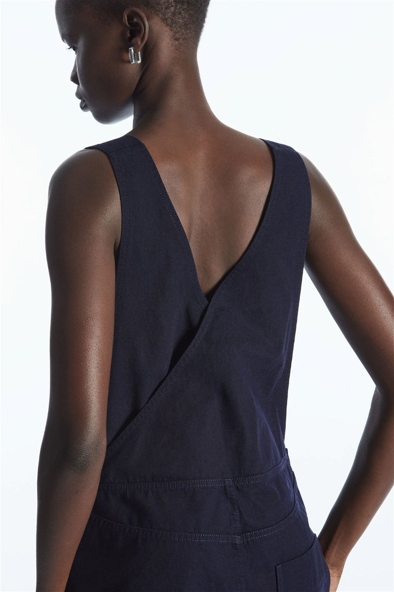 WRAP-BACK WIDE-LEG DUNGAREES curated on LTK