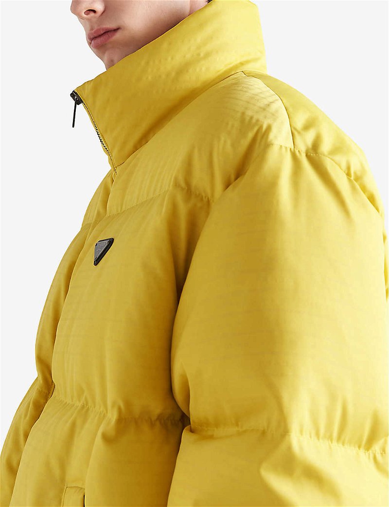 PRADA - Heat-reactive logo-plaque recycled-polyamide puffer jacket