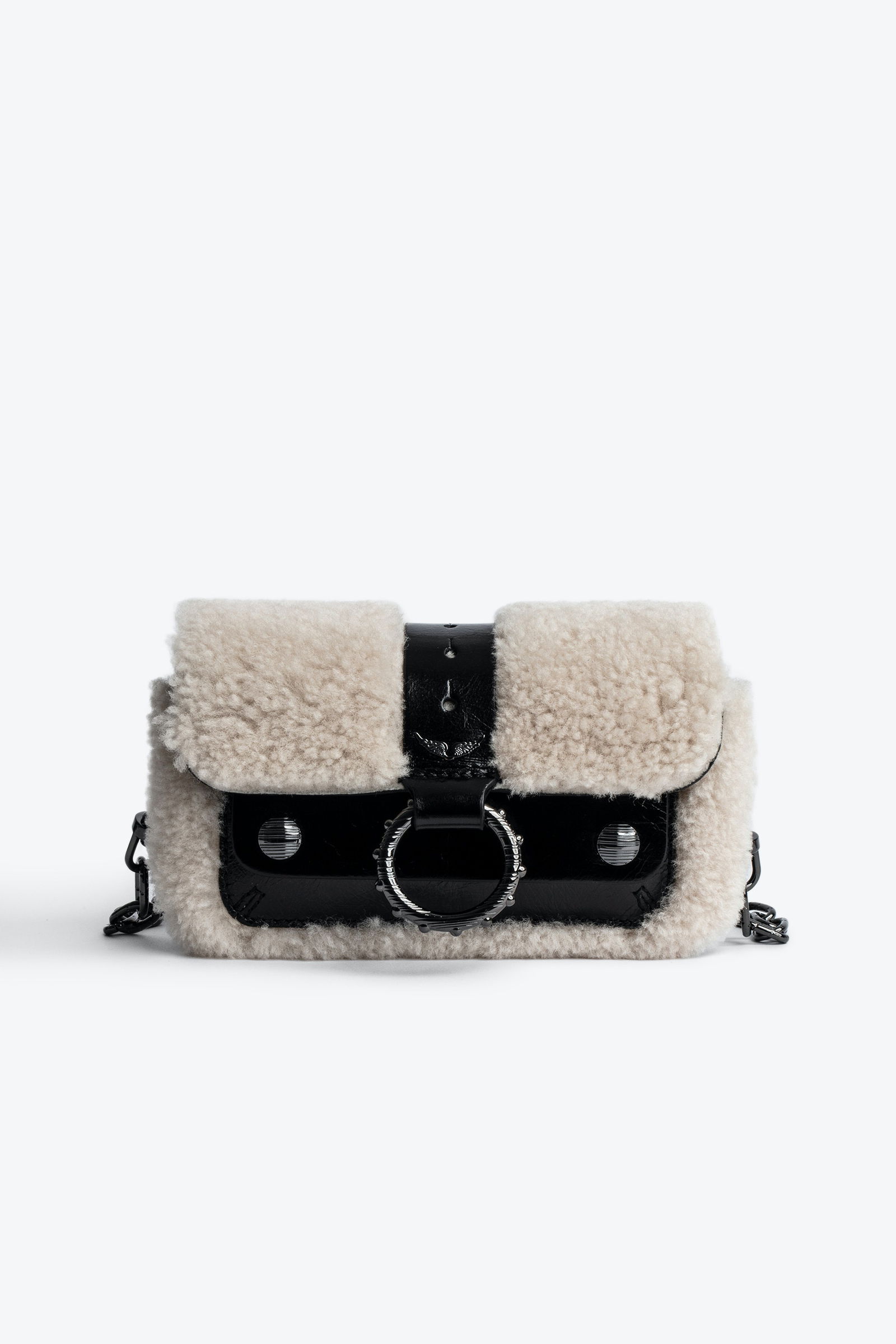 Portefeuille Zadig & Voltaire KATE WALLET VINTAGE PATENT - Noir Cuir - Neuf Avec étiquette