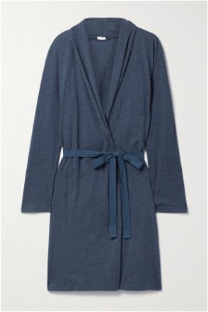 Men's Organic-Pima-Cotton Flannel Robe