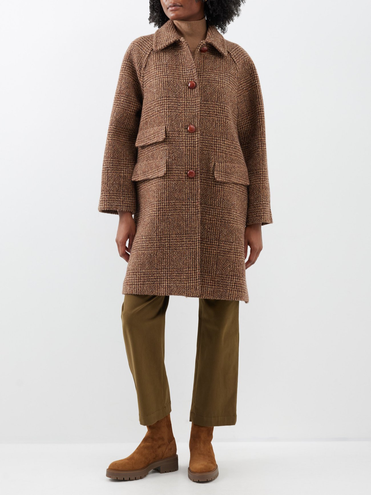 WEEKEND MAX MARA Pitone Coat in Brown | Endource