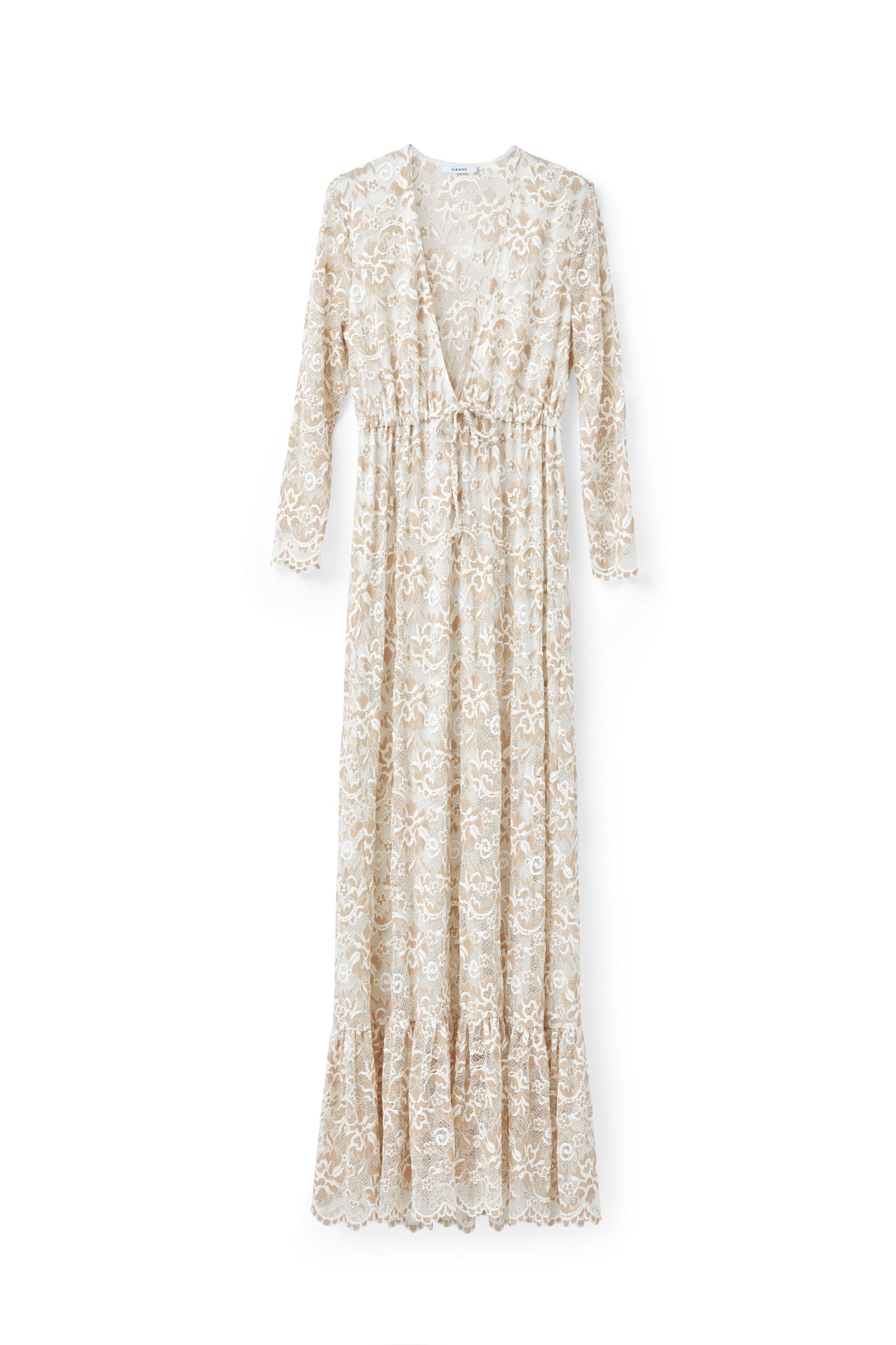 ganni flynn lace maxi dress Maxi Dress Mini Dress Ganni Flynn Lace Dress Ganni Lace Mini Dress, Size 34 IT
