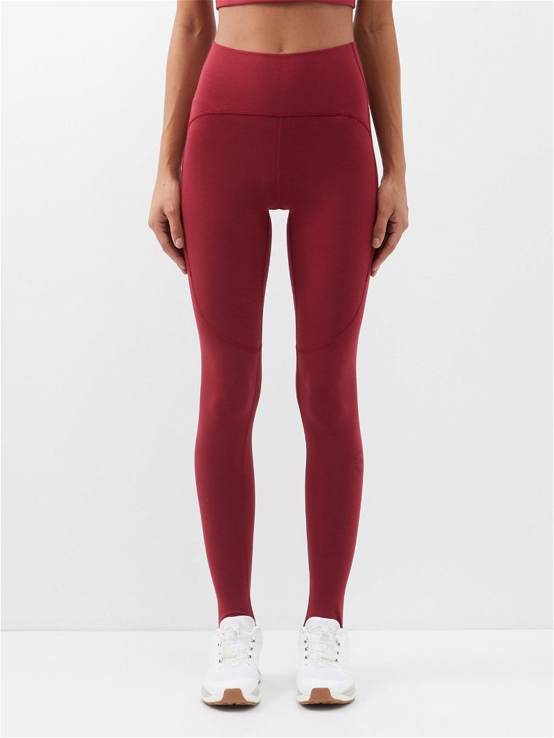 Truestrength high-rise yoga leggings in red - Adidas By Stella Mc Cartney