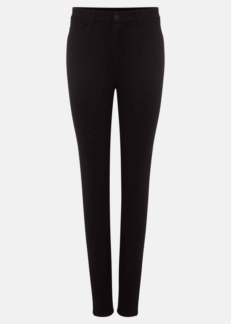 Black Ponte Slim Leg Trouser, WHISTLES