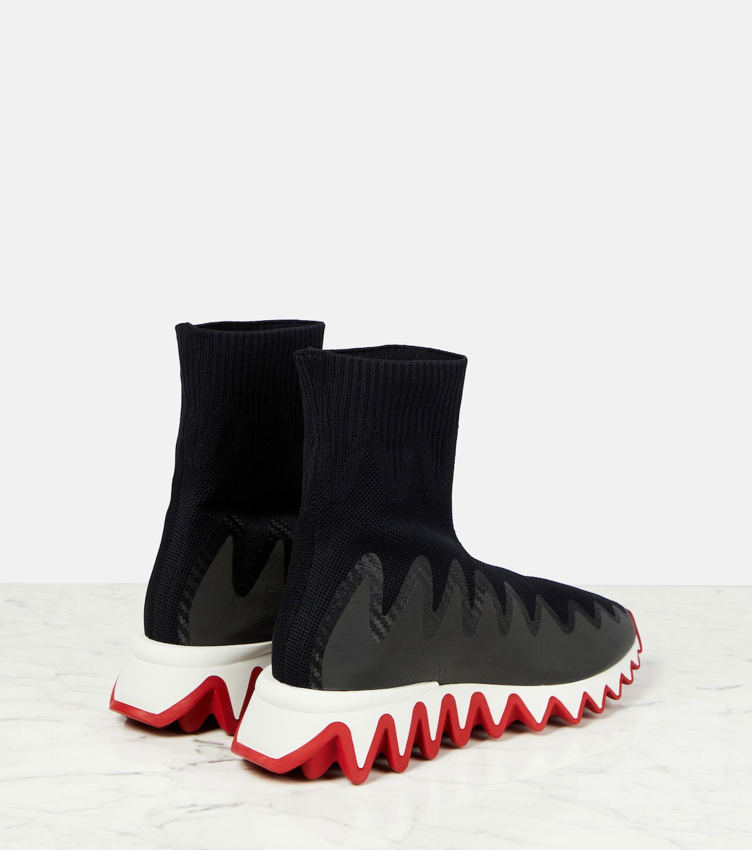 CHRISTIAN LOUBOUTIN Sharky Sock Sneakers | endource