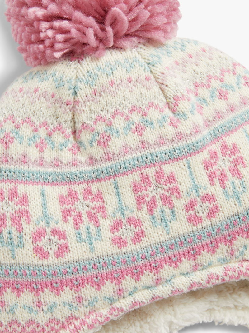 JOHN LEWIS Fair Isle Trapper Hat endource