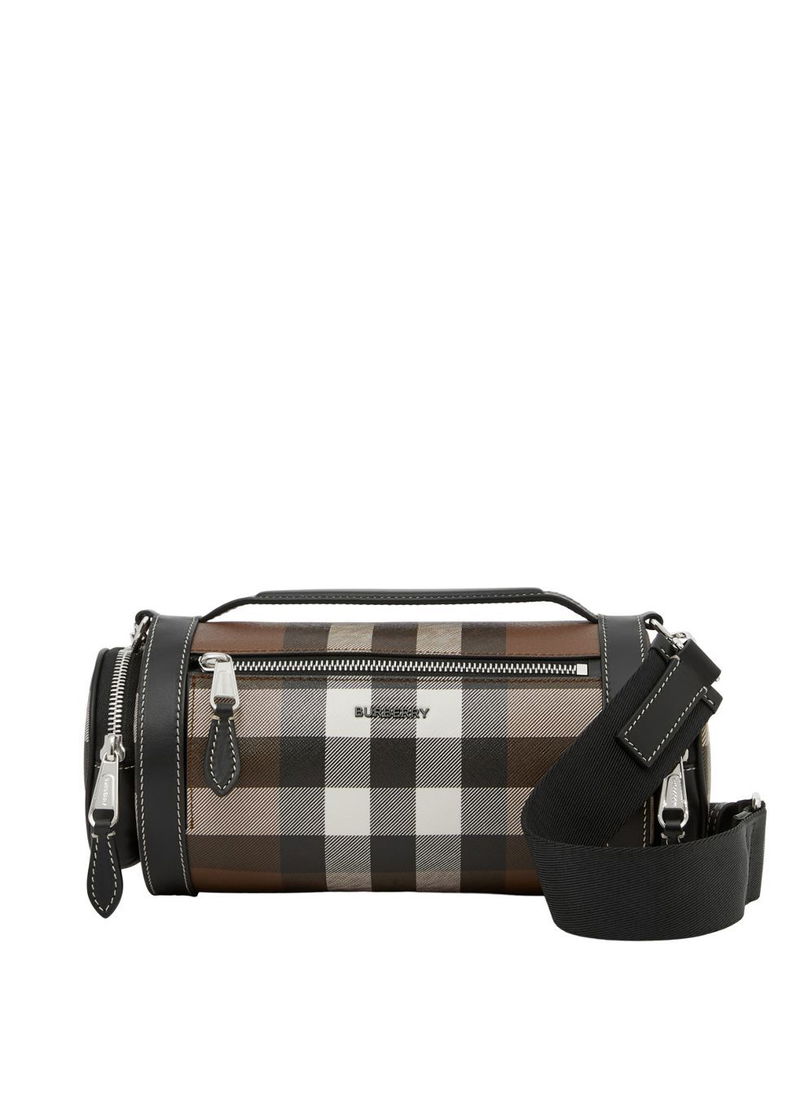 BURBERRY Check And Leather Sound Bag endource