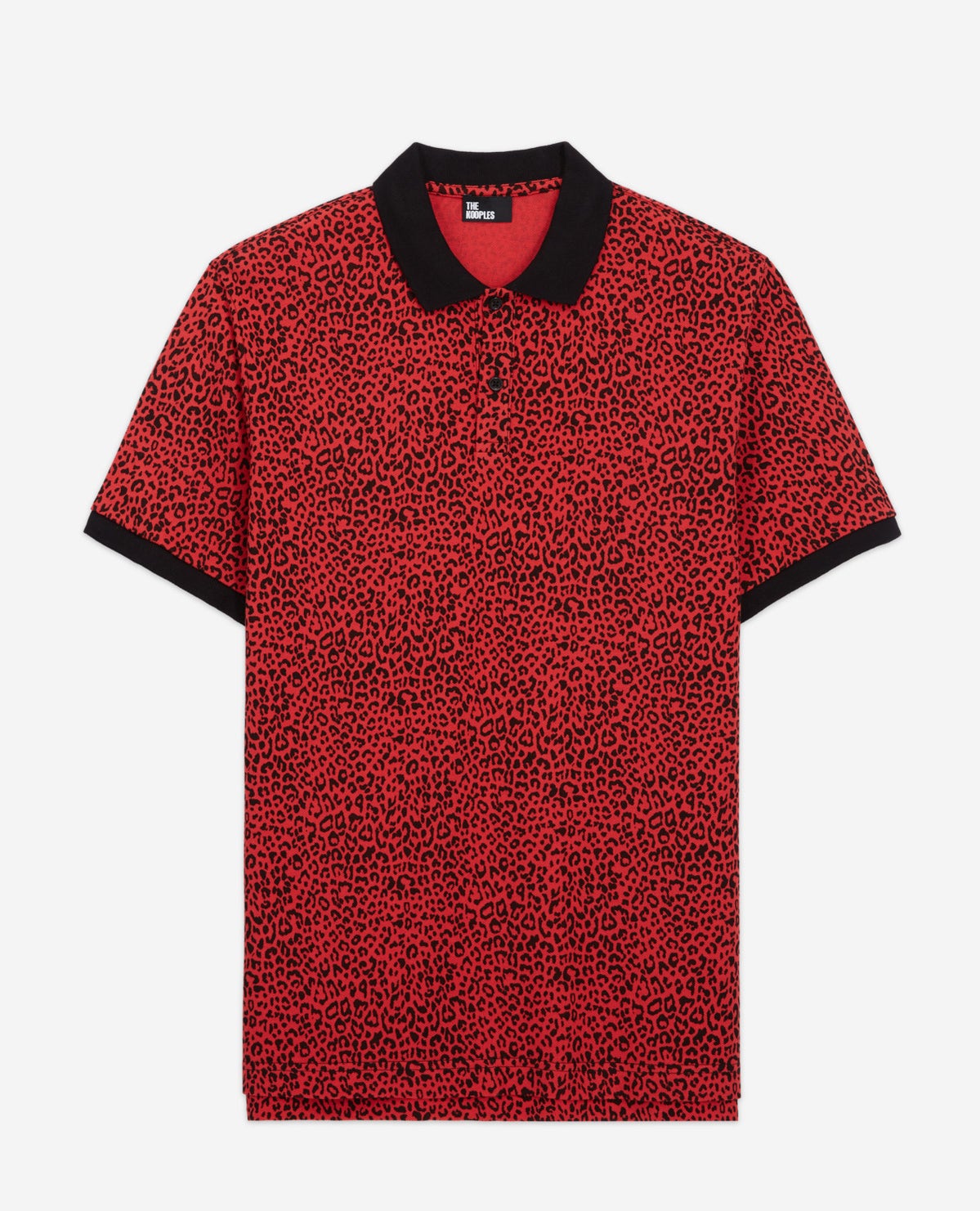 Leopard Print Kooples Polo Shirt The Kooples, Animal-print Camp - Main Image