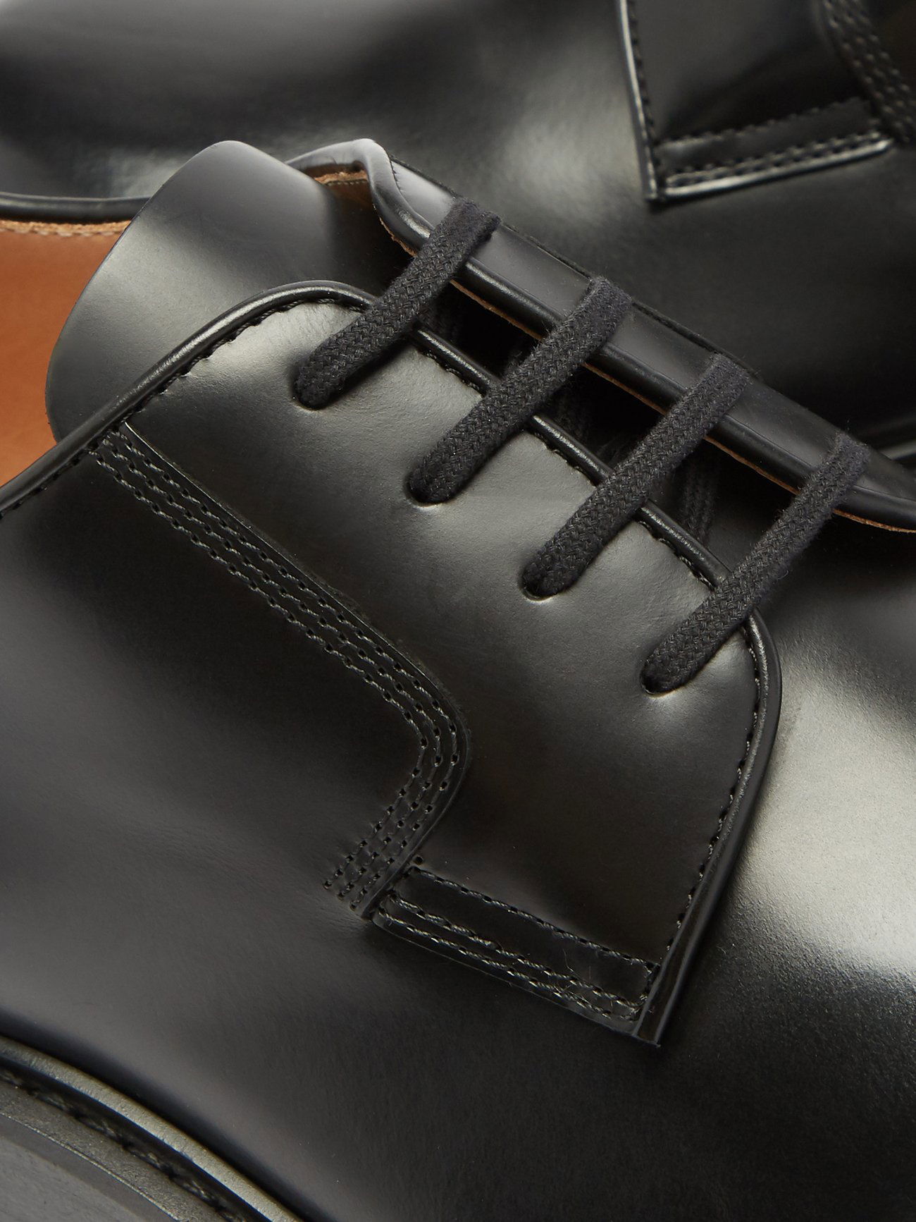 BOTTEGA VENETA The Stilt Chunky-Sole Leather Derby Shoes | endource
