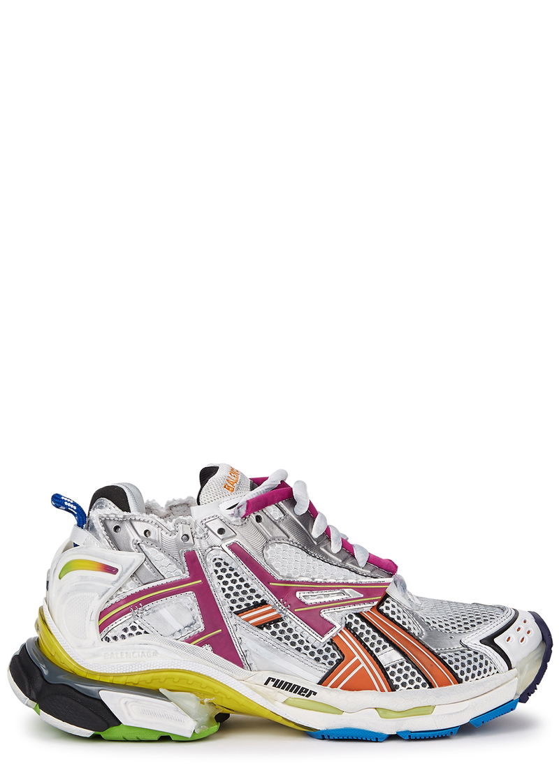 BALENCIAGA Runner Panelled Mesh Sneakers endource
