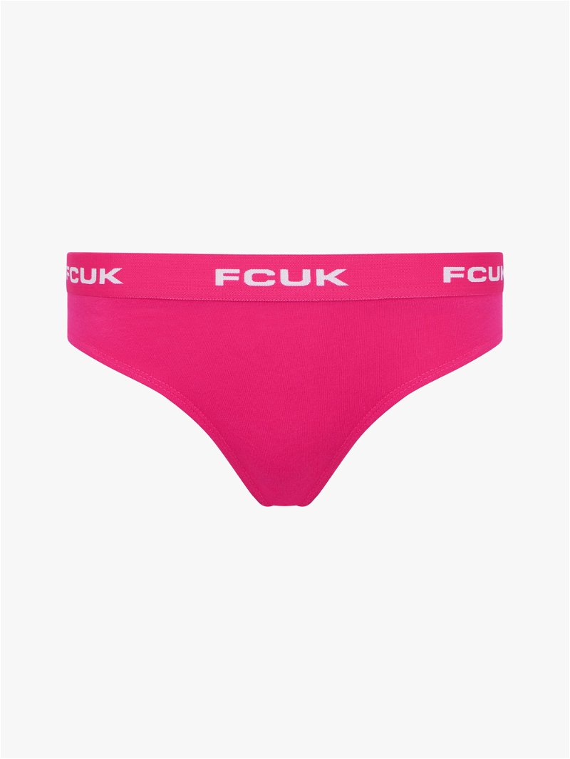 FRENCH CONNECTION 3 Pack FCUK Logo Briefs in Fiery Red/Light Grey