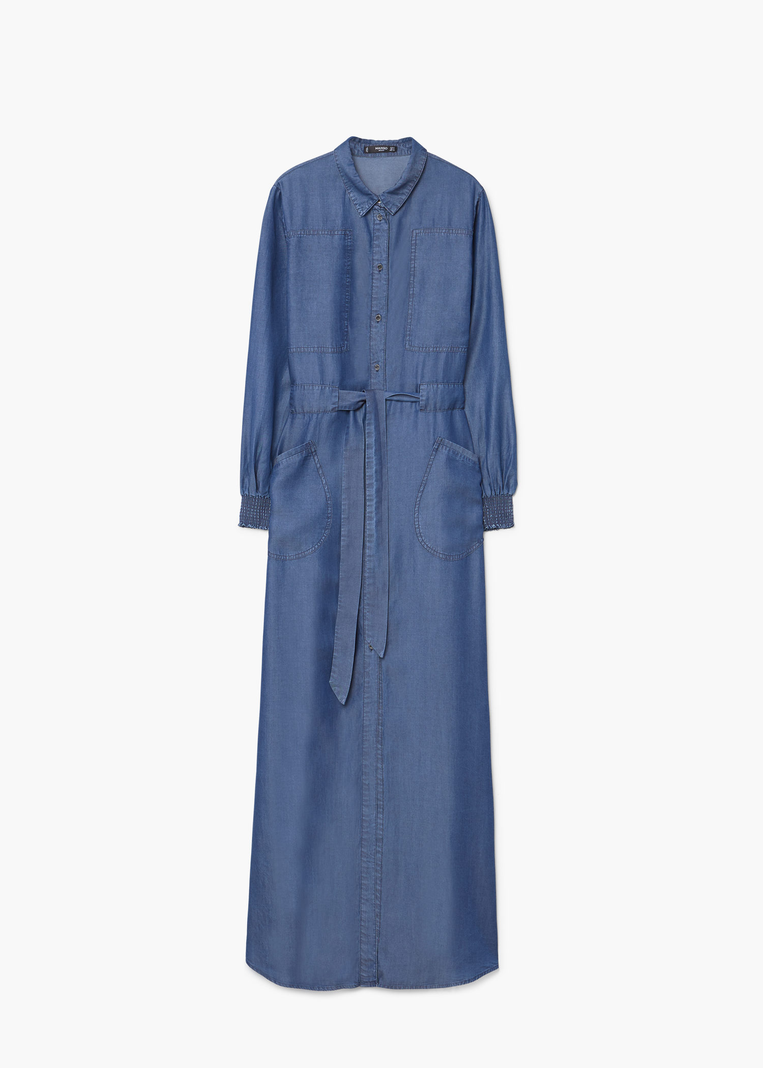 knee length dresses for ladies Indigo Linen Sleeveless Maxi Dress in Arizona