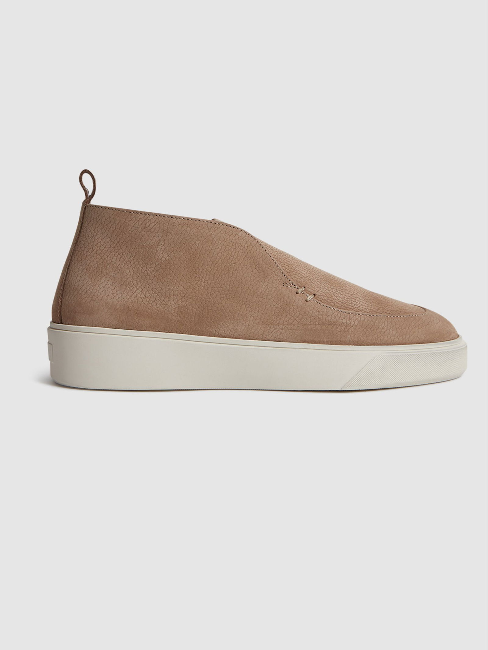 REISS Acer Slip On Boots in Mushroom Endource