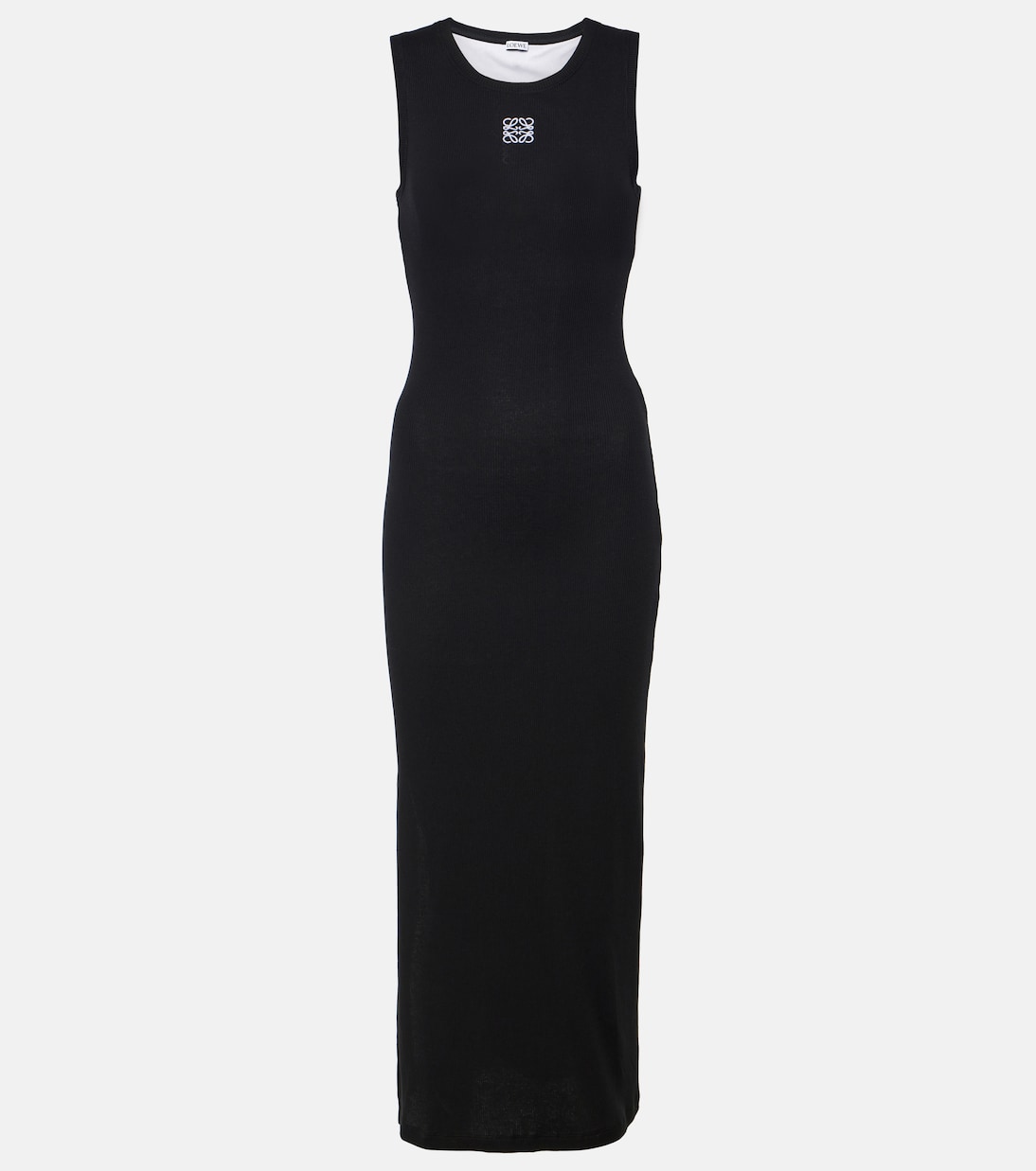 LOEWE Anagram Cotton Jersey Maxi Dress | endource