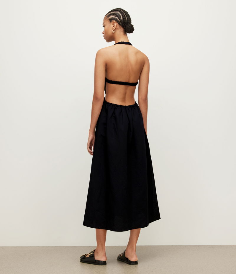black a line bridesmaid dress Ladivine 7450 One Shoulder Soft Satin A Line Dress, Black / 14