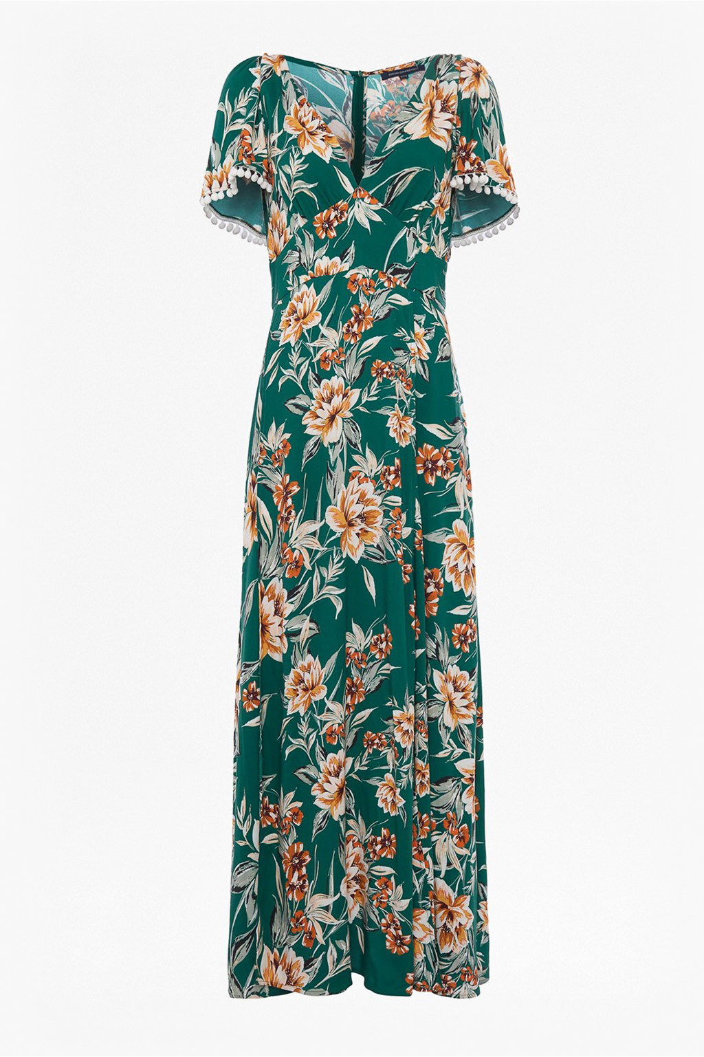 FRENCH CONNECTION Claribel Floral V Neck Maxi Dress | endource