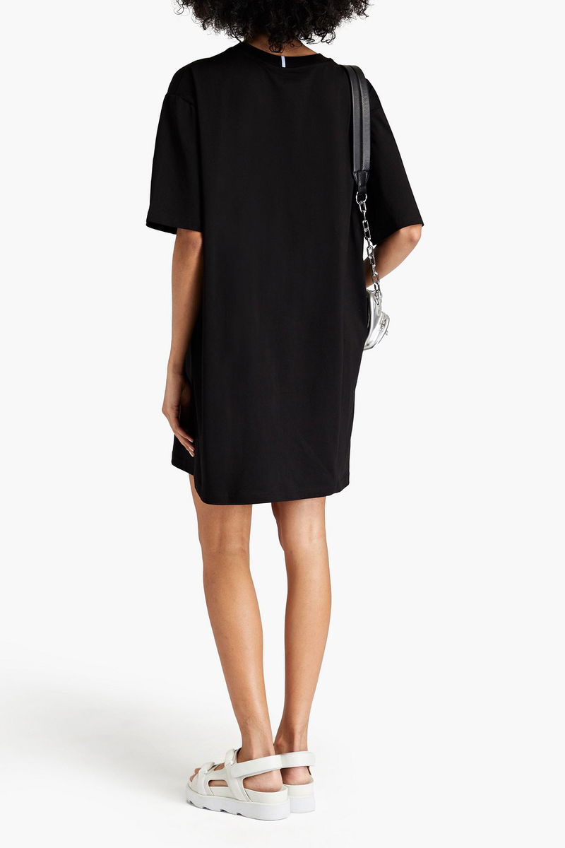 decorated mini dress in black by mcq alexander mcqueen McQ Alexander Mcqueen Decorated minidress in black|528626RMF041031