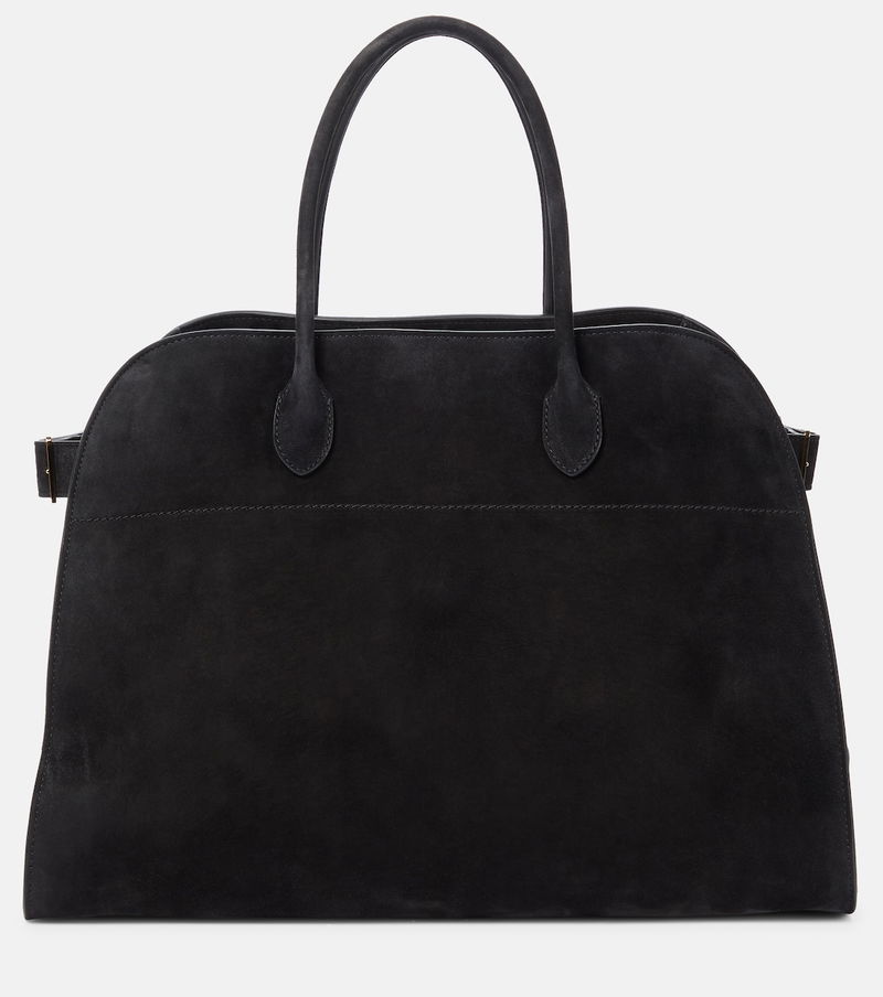 The Row - Margaux 15 Air Suede Tote - Black