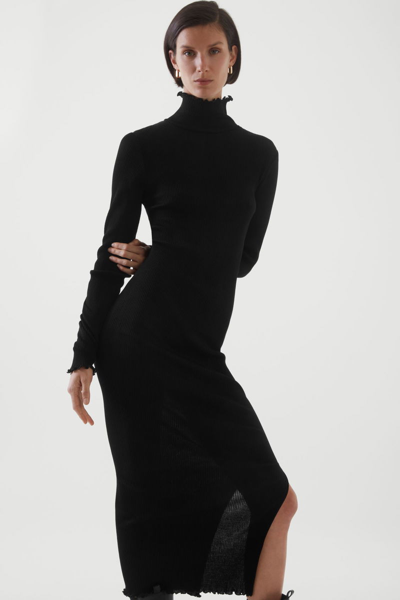 COS Ribbed-Knit Maxi Dress | endource