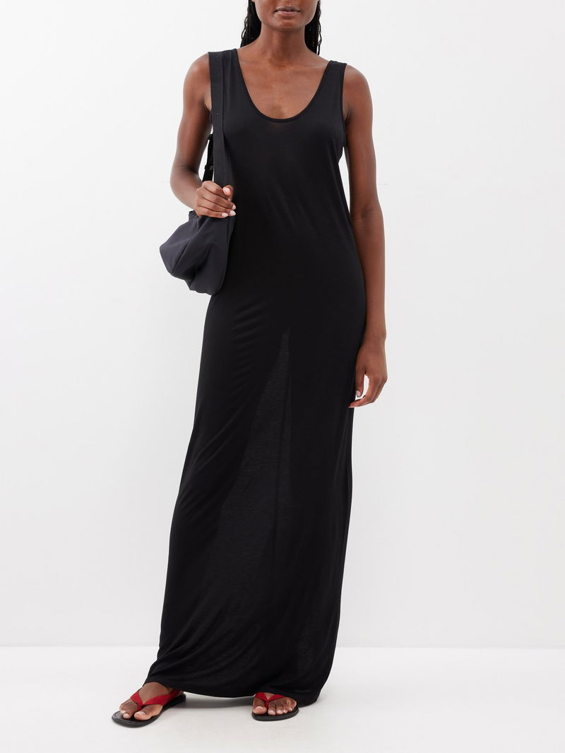 THE ROW Toman Scoop-Neck Jersey Dress | endource