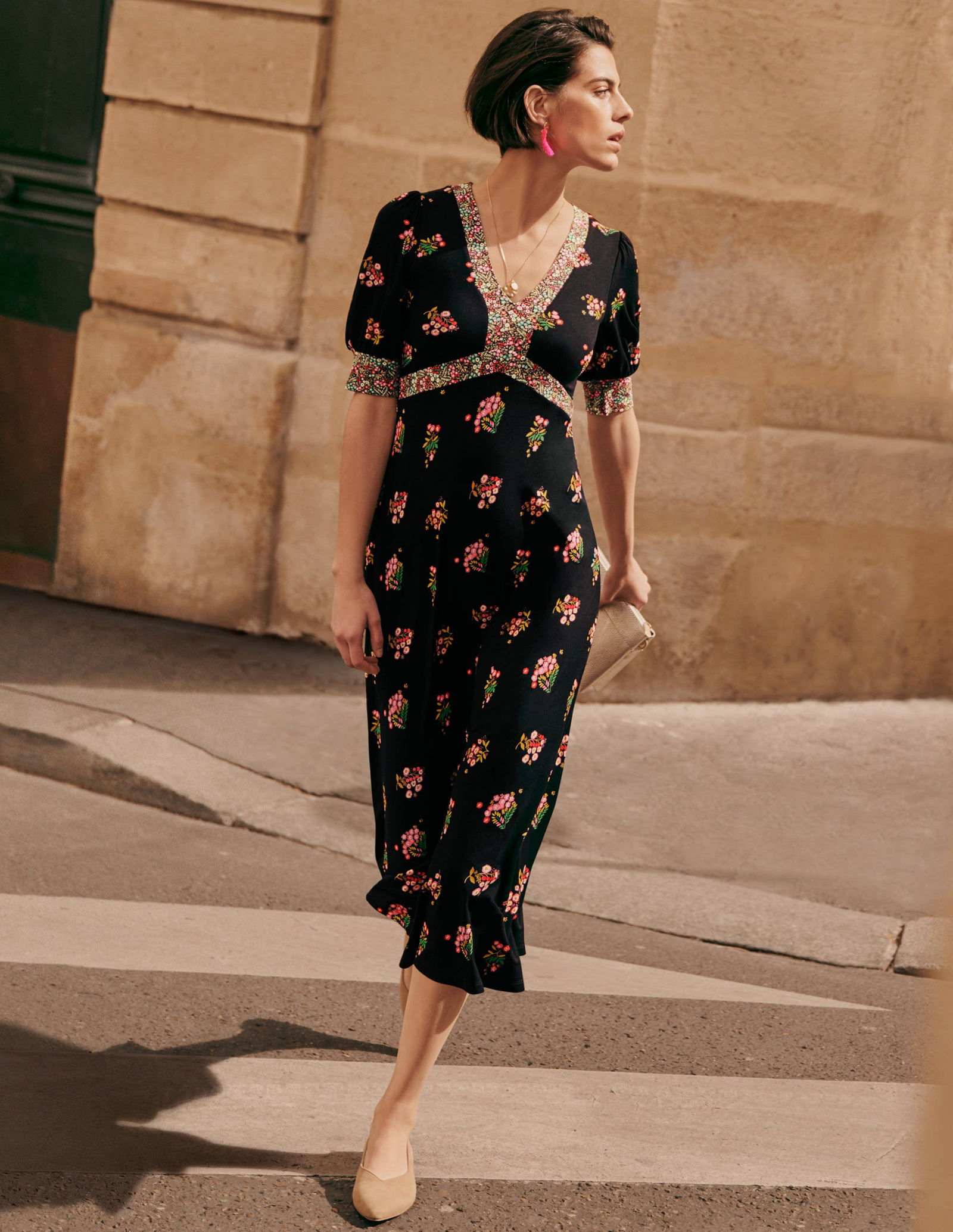 eva jersey midi dress Eva Dress, Cotton jersey, Modern style, Black Dress- Made to order