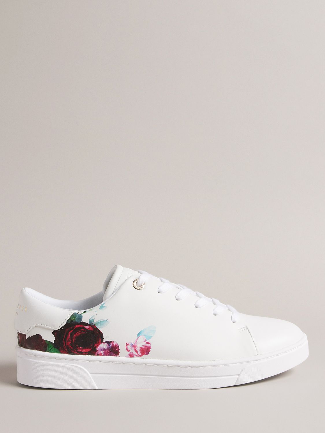 TED BAKER Artile Floral Leather Low Top Trainers endource