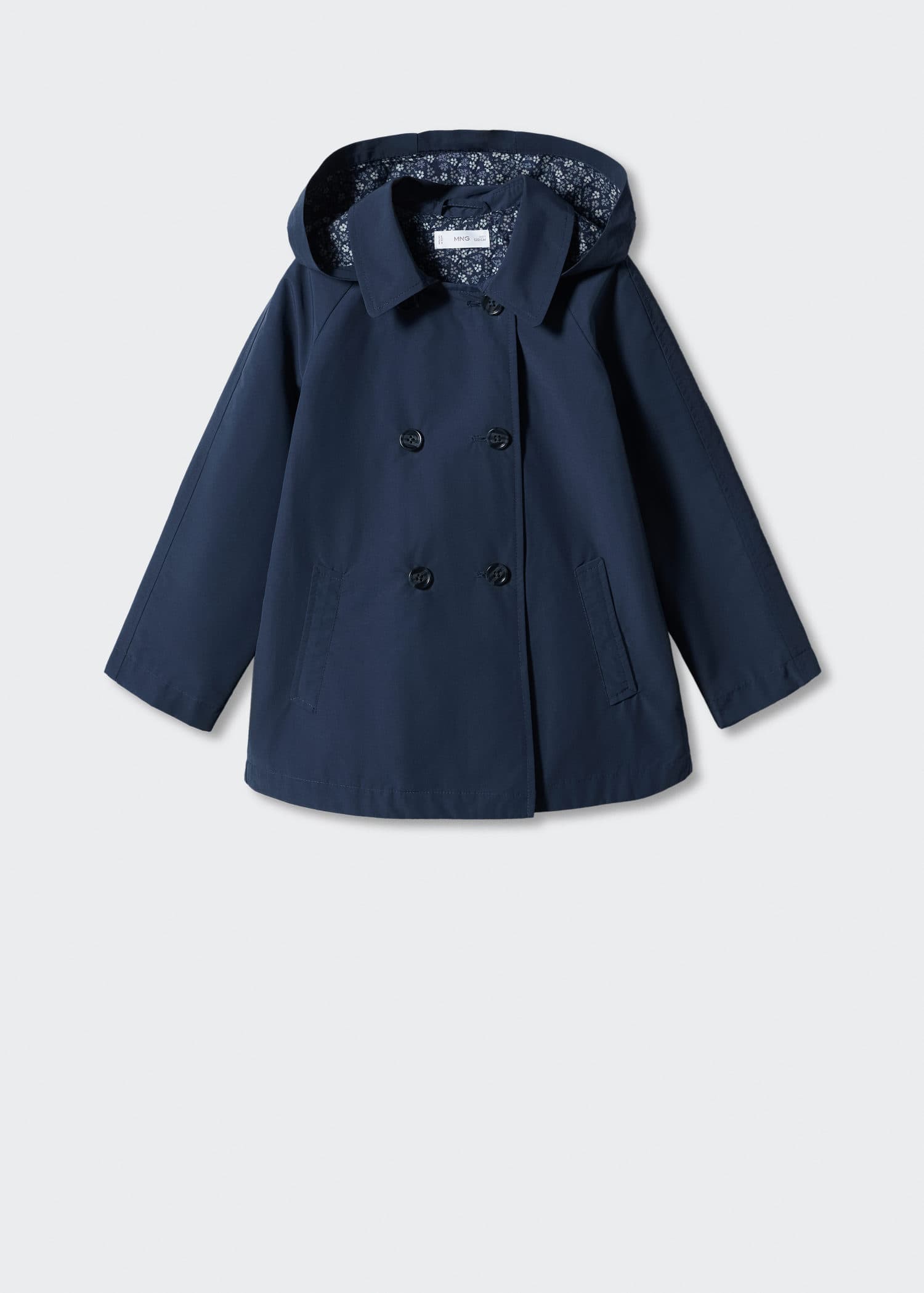 TROVE KANGAS HOODED COAT (NEW SPEC) MANGO Hooded Trench Coat in 