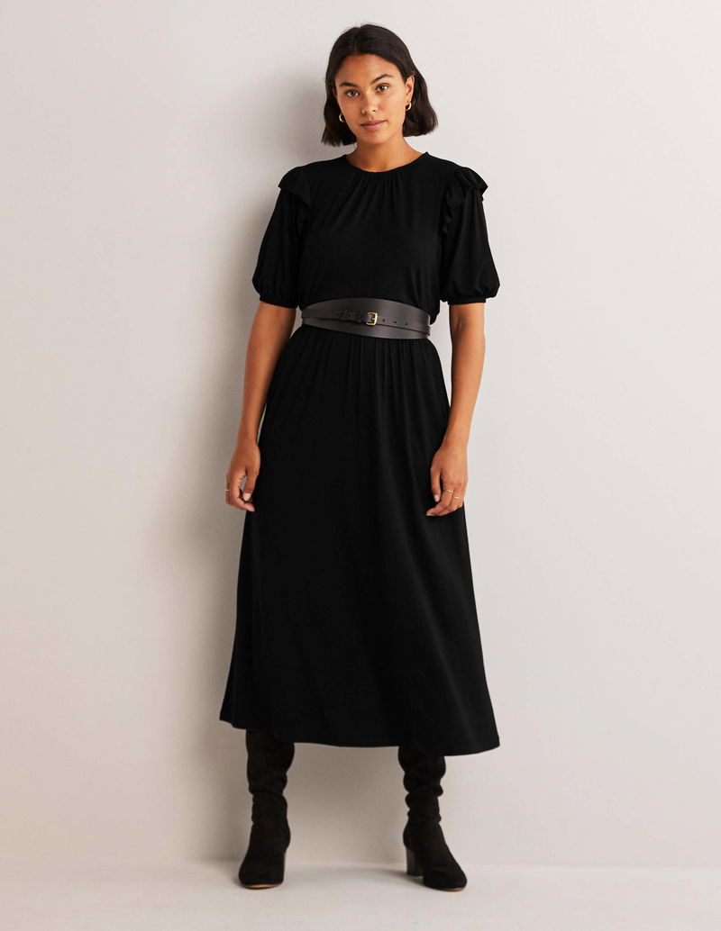 BODEN Ruffle Jersey Midi Dress | endource