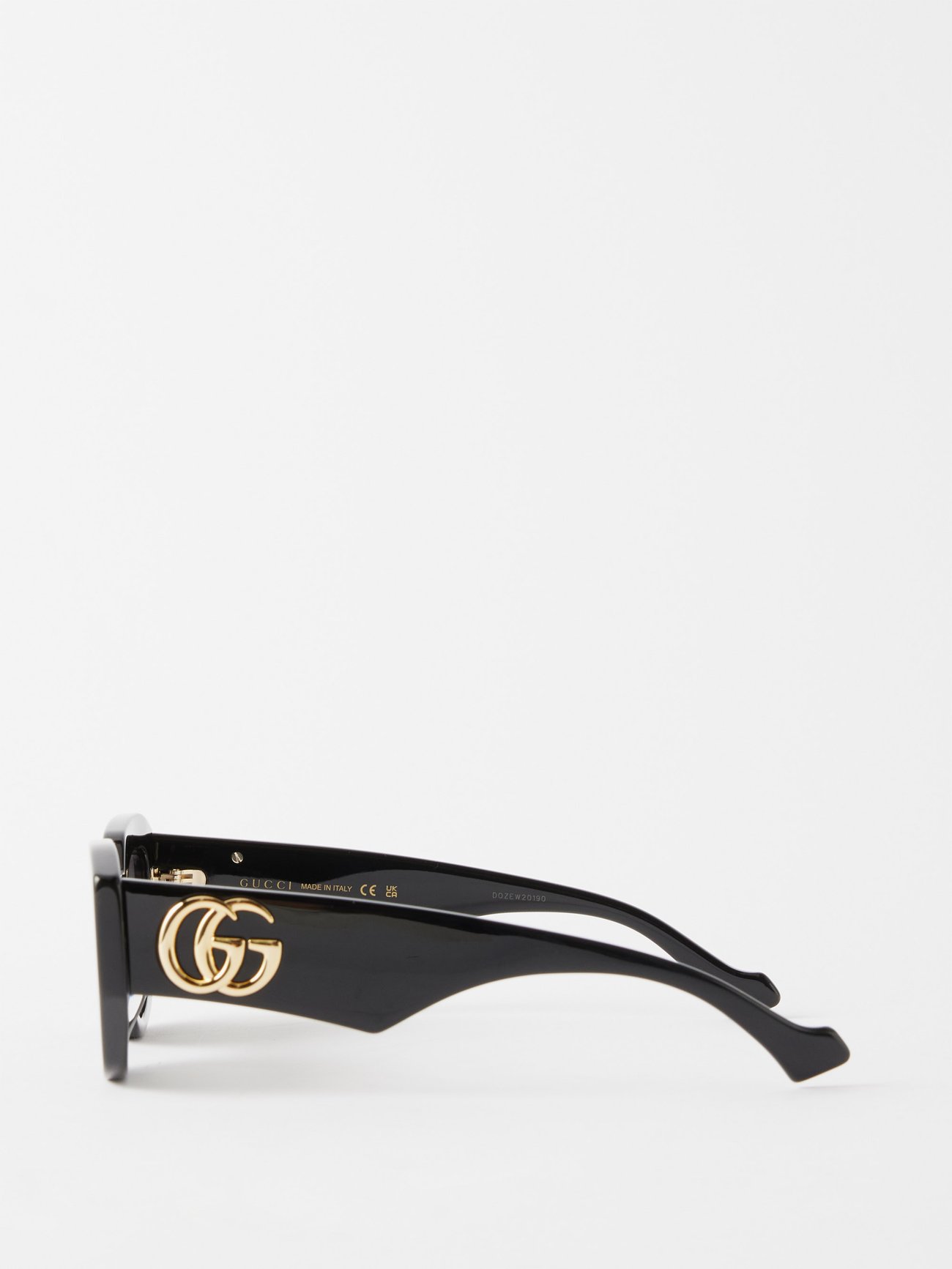 NEW Gucci Geometric Acetate Rectangle Sunglasses (GGXX050) GUCCI Geometric-Frame Acetate Sunglasses | endource main image 4