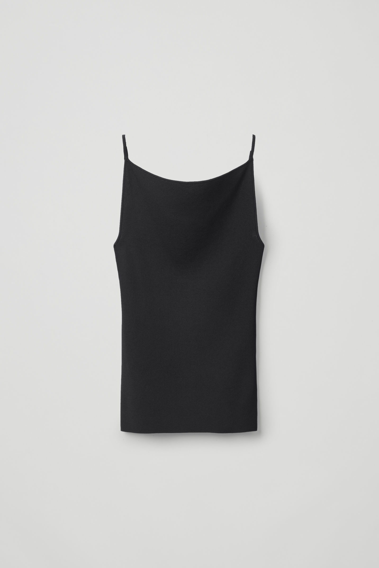 COS Knitted Strap Top in Midnight Blue | Endource