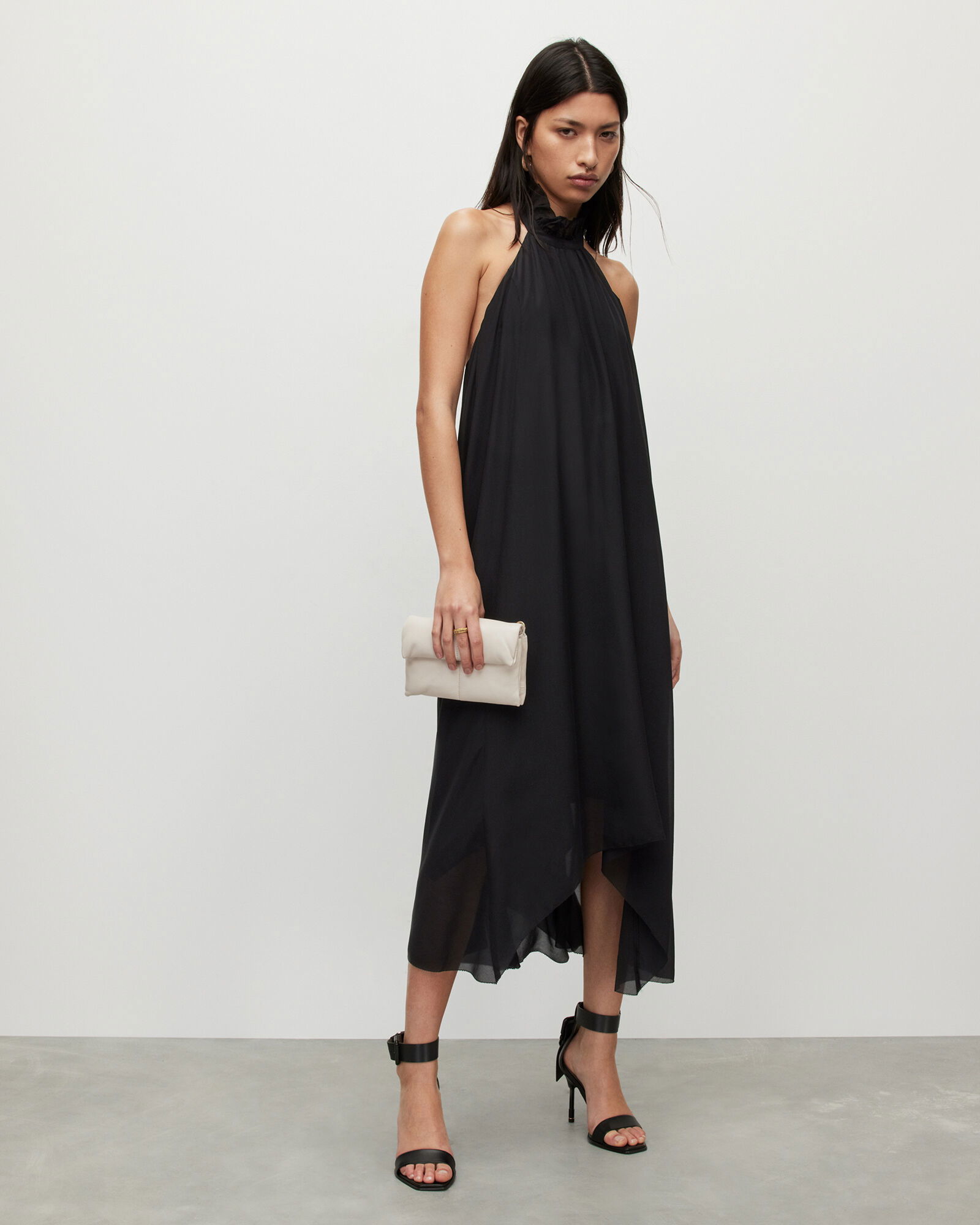 all saints silk maxi dress Silk maxi dress