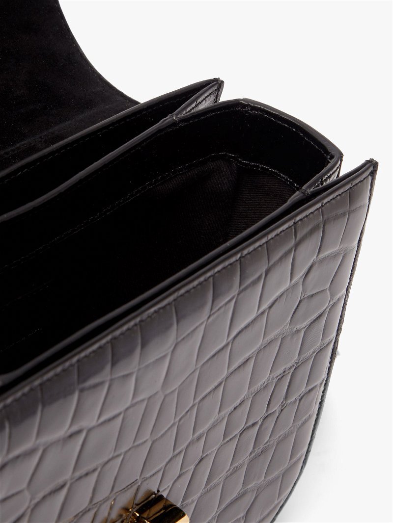 A.P.C. Grace Small Croc-effect Leather Shoulder Bag