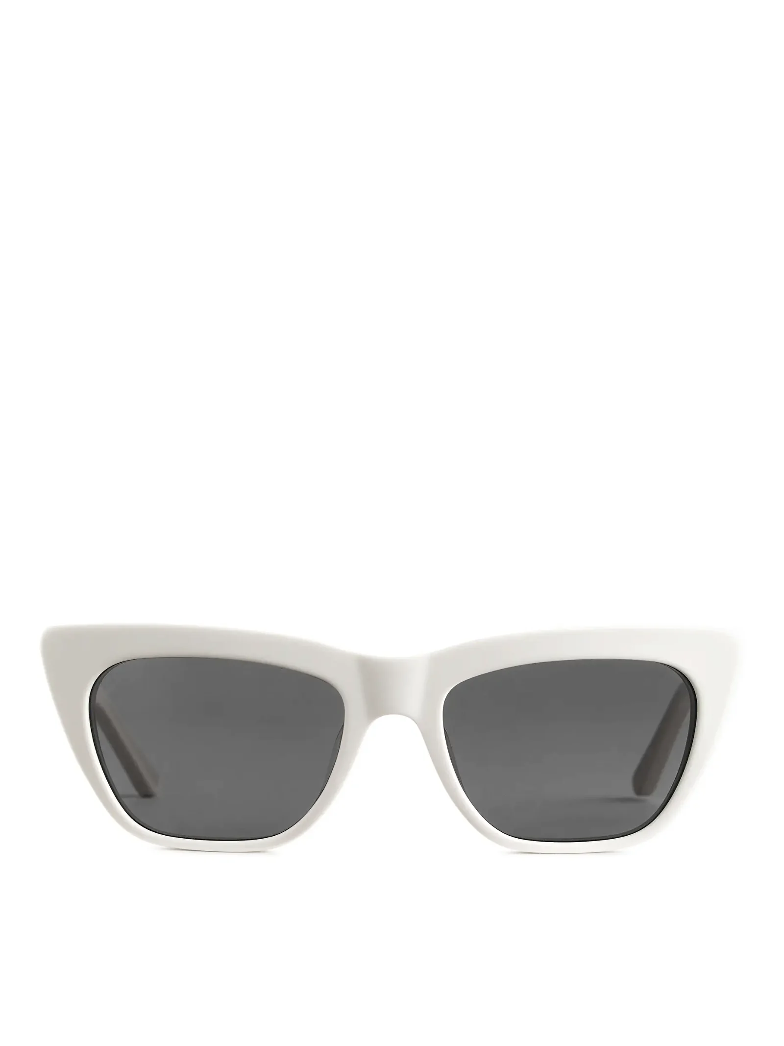 ARKET Cat-Eye Acetate Sunglasses in White | Endource
