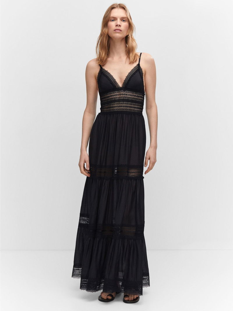 fitted lace wedding dress Elena Off-The-Shoulder Maxi Dress main image 0