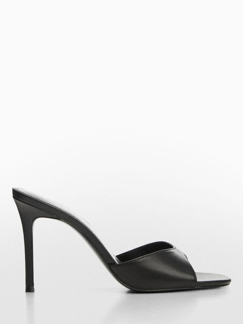 Mango Women Black Heel Sandal Buy Mango Heeled Sandals With Buckle