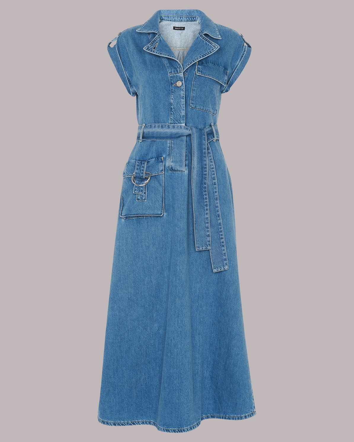 whistles alria denim dress Retrofete Aleyni Dress in Blue
