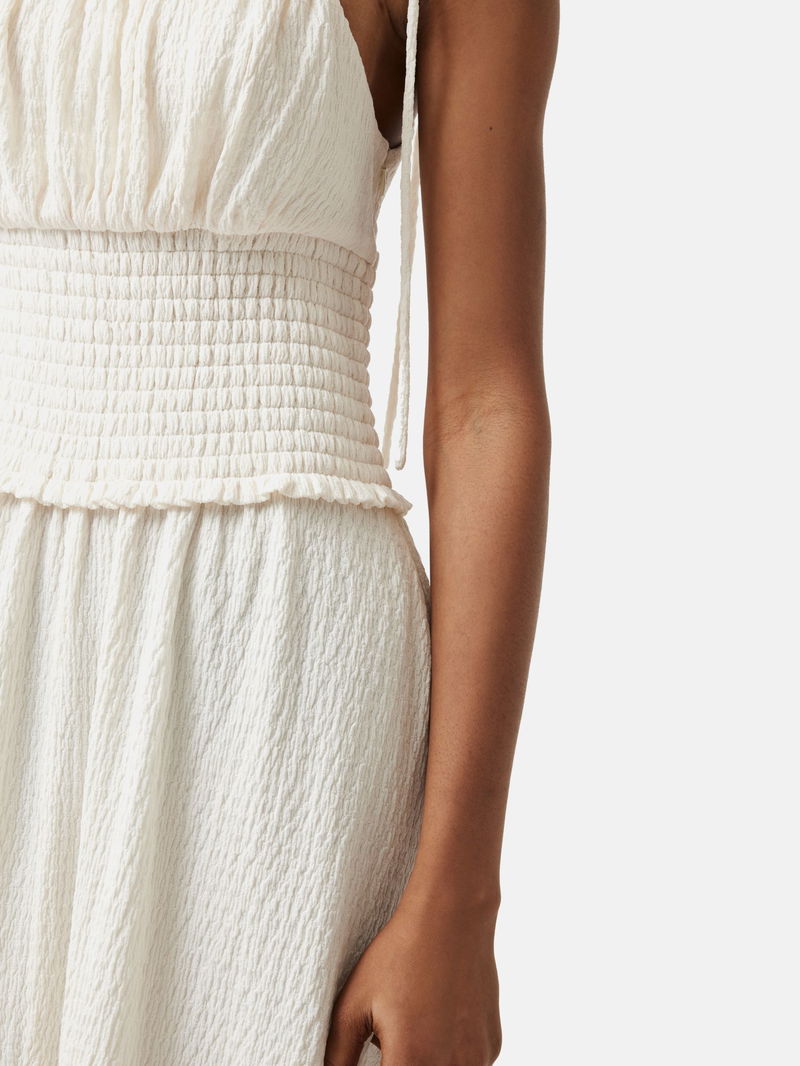JIGSAW Crinkle Jersey Strappy Midi Dress | endource