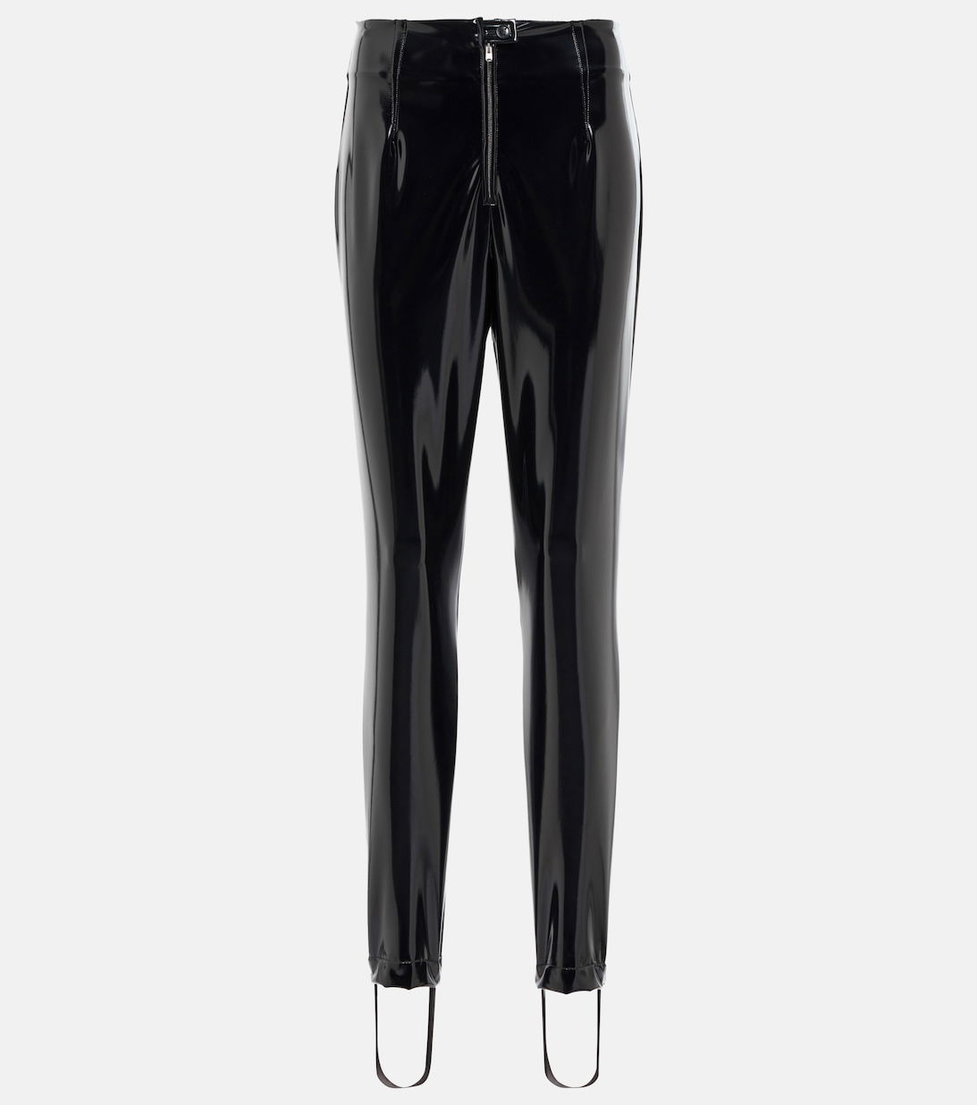 Alaïa Faux Leather Pants in Black | endource