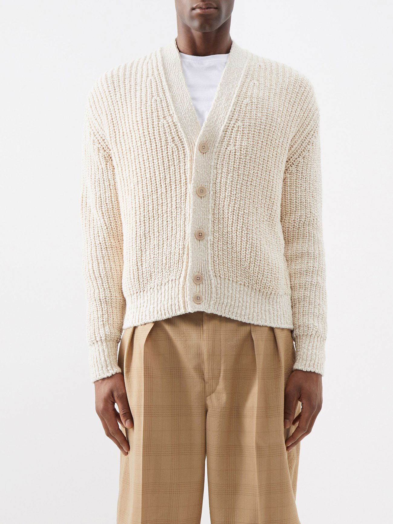 LEMAIRE Chunky Fisherman-Rib Cardigan | endource