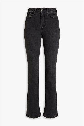 FRAME Le Mini Boot distressed mid-rise bootcut jeans