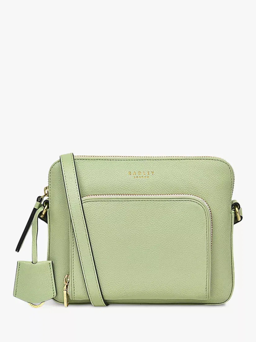 Radley Redford Close Small Zip Top Cross Body Bag, Chalk